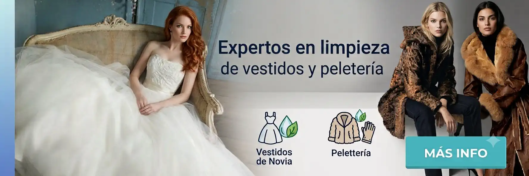 Limpieza de vestidos y peleteria